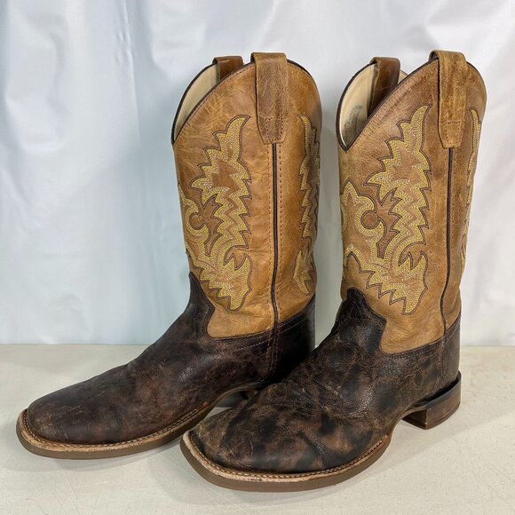 Cody James Square Toe Boots Child Youth Size 7.0 D Style BBSC1895 Leather Brown - Picture 1 of 16